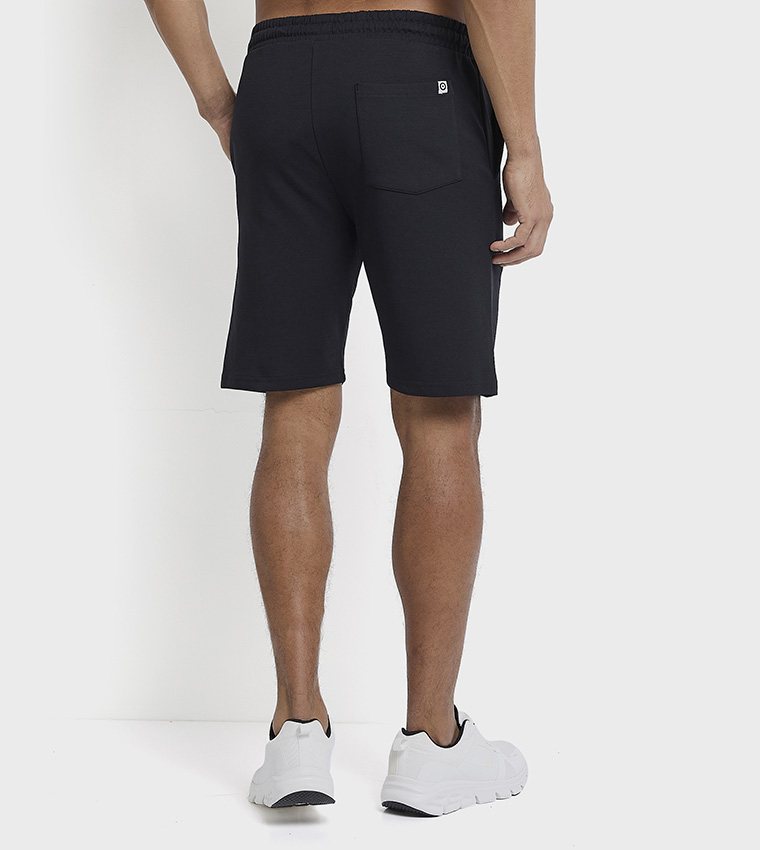 Knitted Elastic Waist Shorts