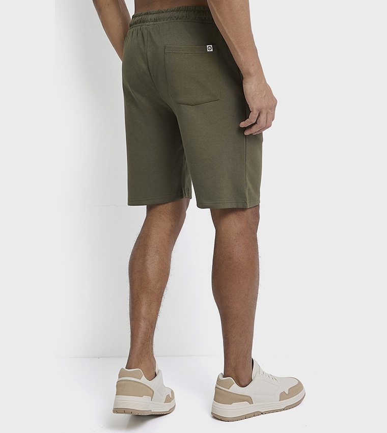 Knitted Elastic Waist Shorts