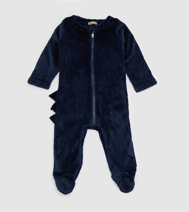 Baby Boys Textured Sleepsuit