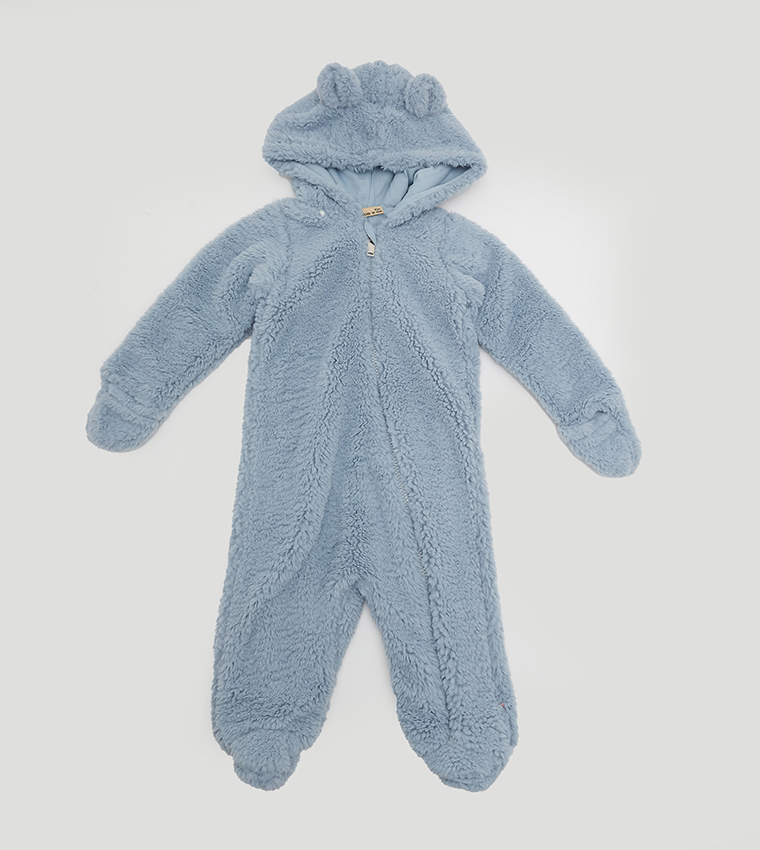 Fluffy Hooded Coverall