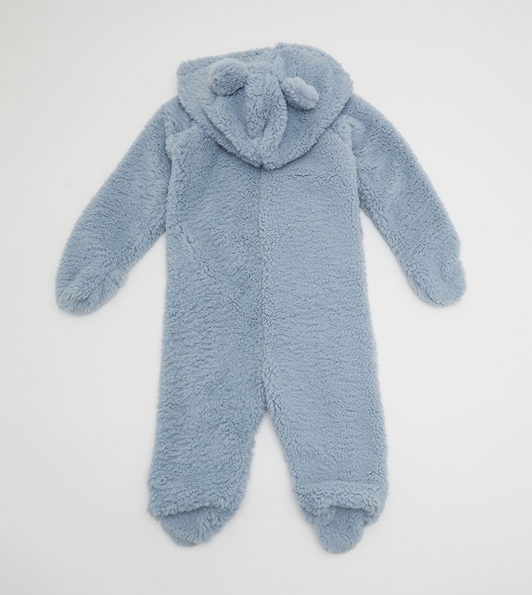 Fluffy Hooded Coverall