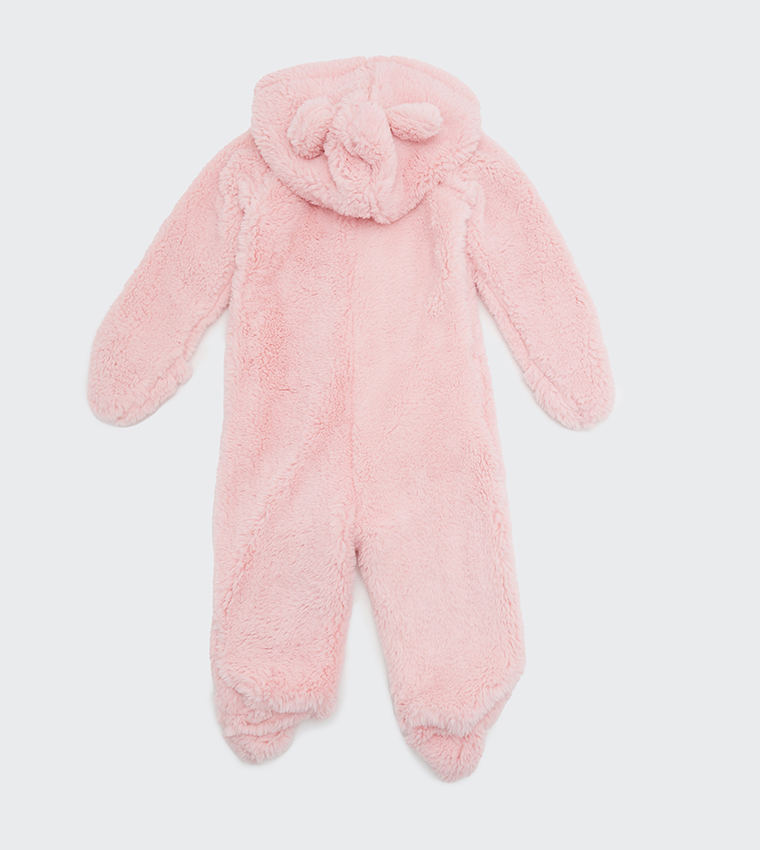 Fluffy Hooded Coverall
