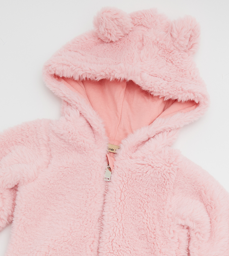 Fluffy Hooded Coverall