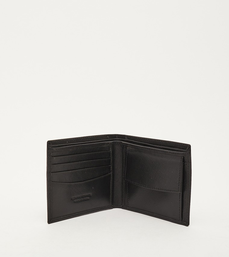 Textured Bi-Fold Wallet