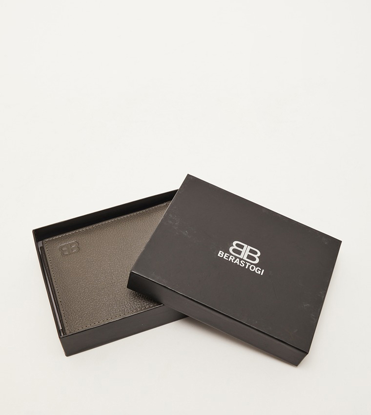 Textured Bi-Fold Wallet