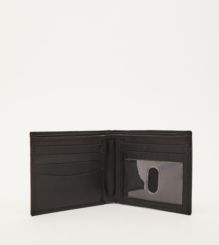 Croc Textured Bi-Fold Wallet