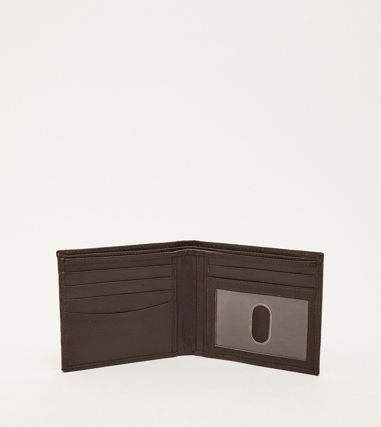 Croc Textured Bi-Fold Wallet