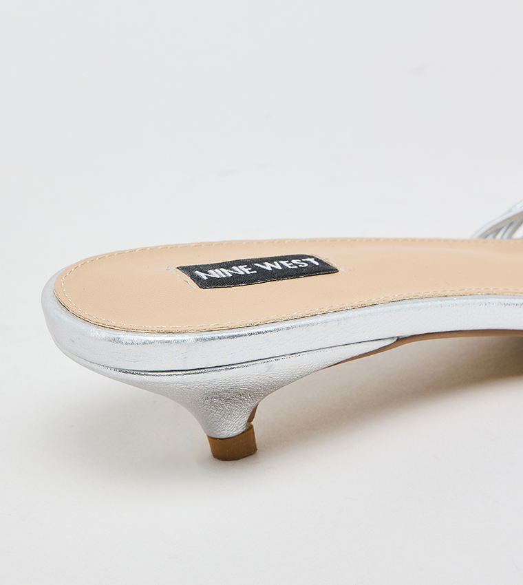 Open Toe Kitten Heel Sandals