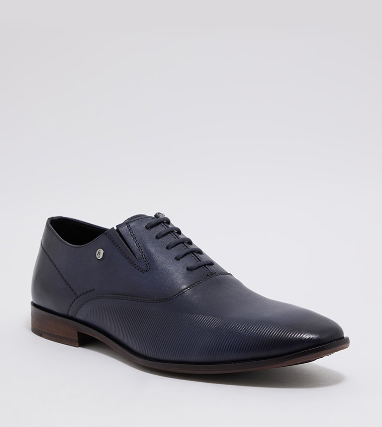 Formal navy hot sale blue shoes