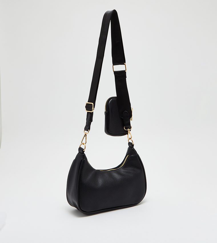 Buy Tyra Textured Crossbody Bag With Coin Purse In Black 6thStreet UAE