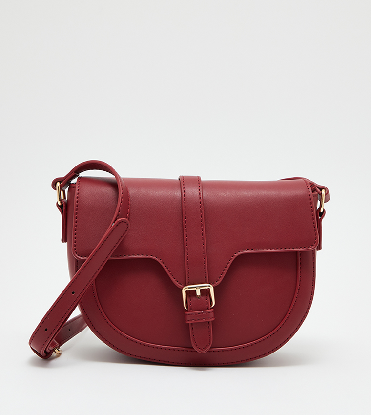 Magnetic Closure Flap Crossbody Bag