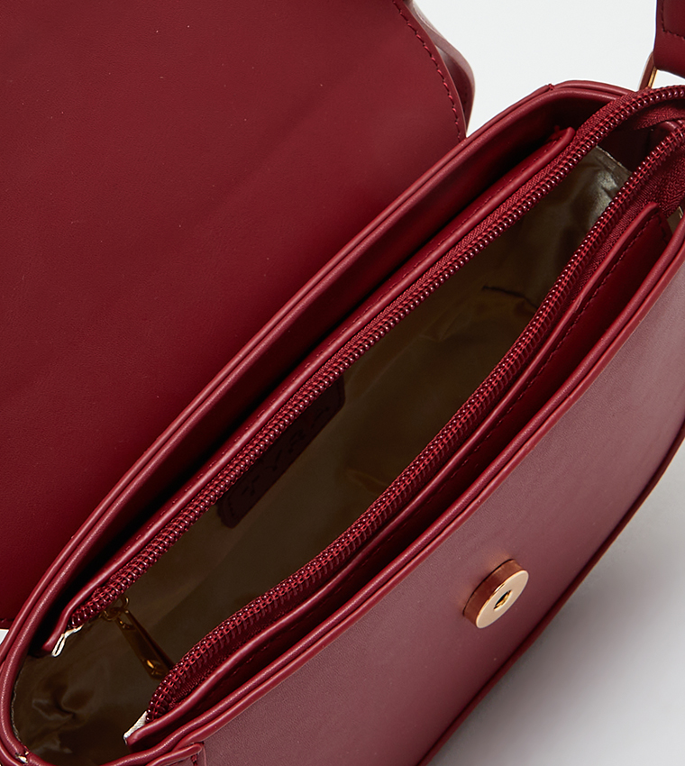 Magnetic Closure Flap Crossbody Bag