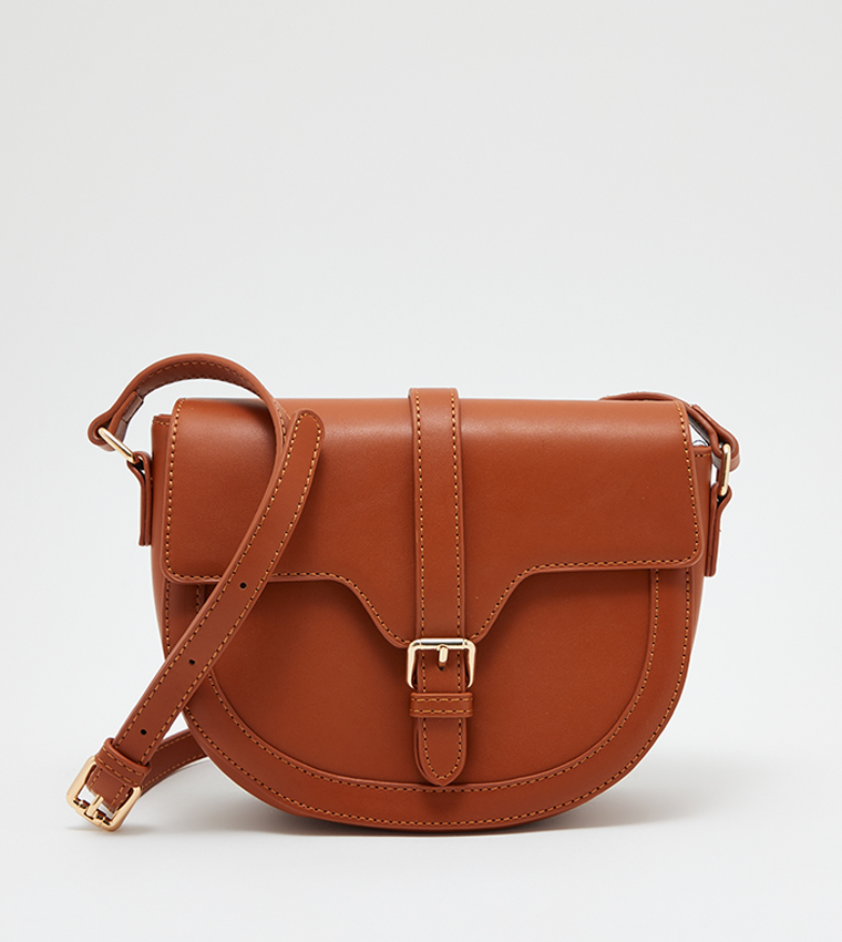 Magnetic Closure Flap Crossbody Bag