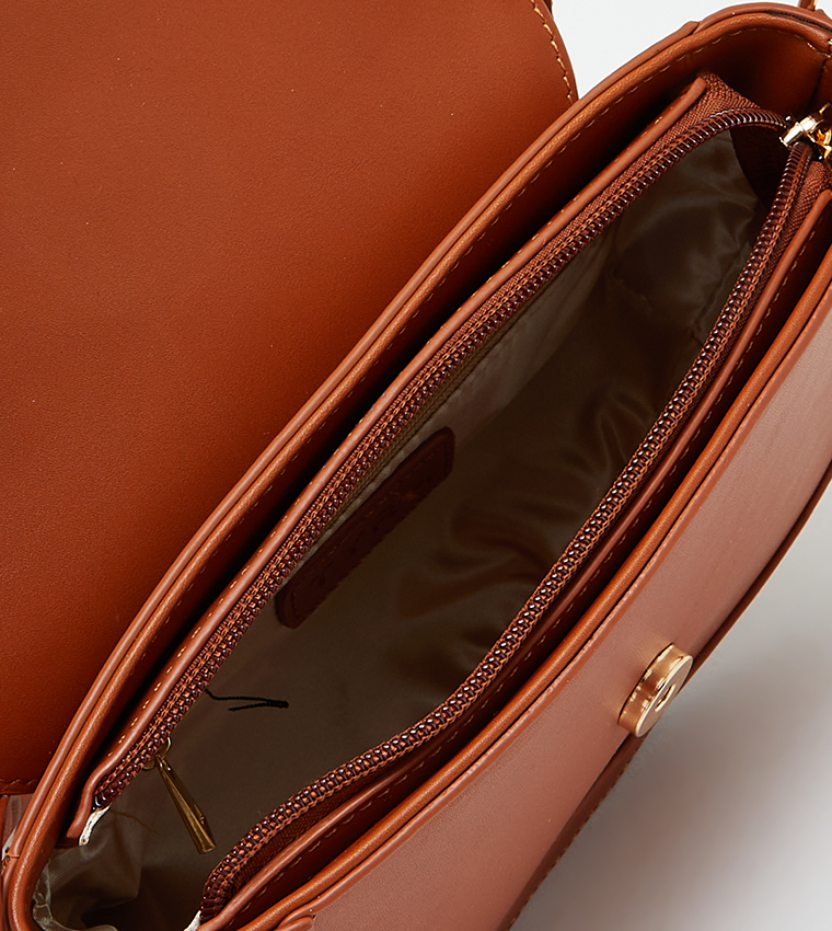 Magnetic Closure Flap Crossbody Bag