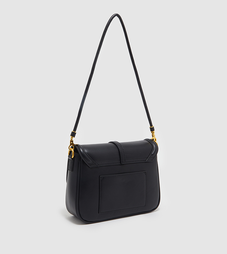 Solid Flap Crossbody