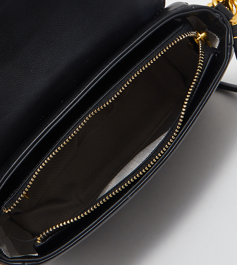 Solid Flap Crossbody