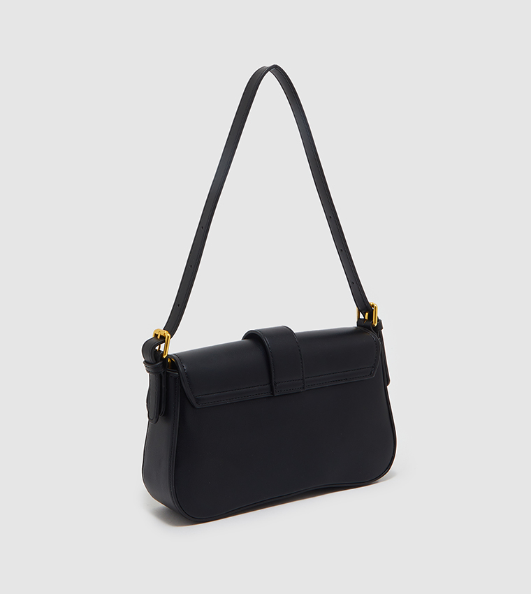 Metal Accent Shoulder Bag