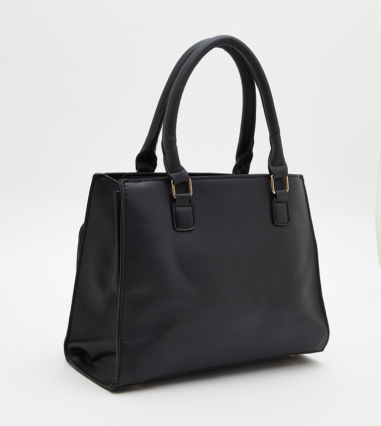 Zippered Satchel Bag with Coin Purse