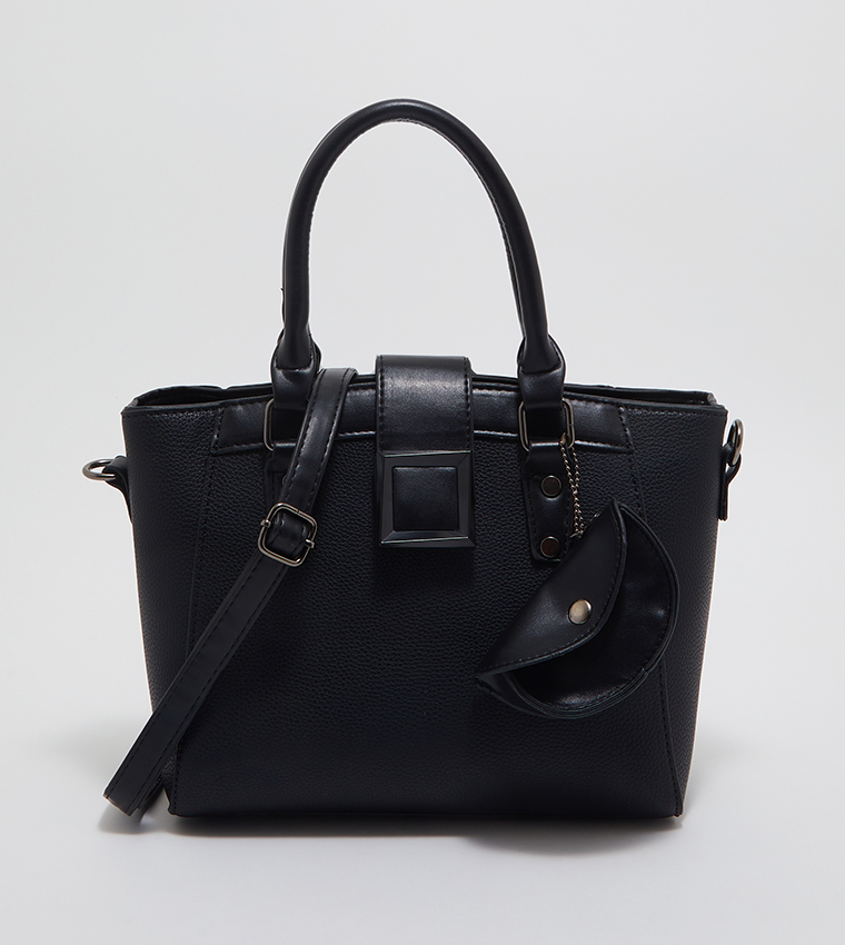 Textured Tote Bag with Sling