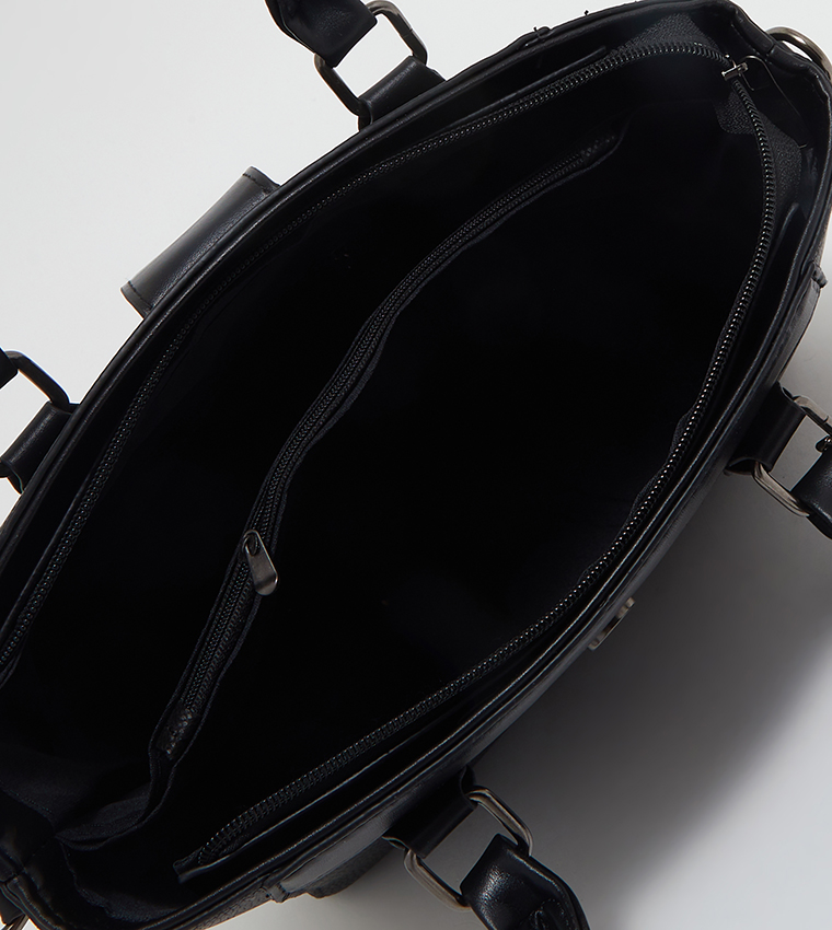 Textured Tote Bag with Sling