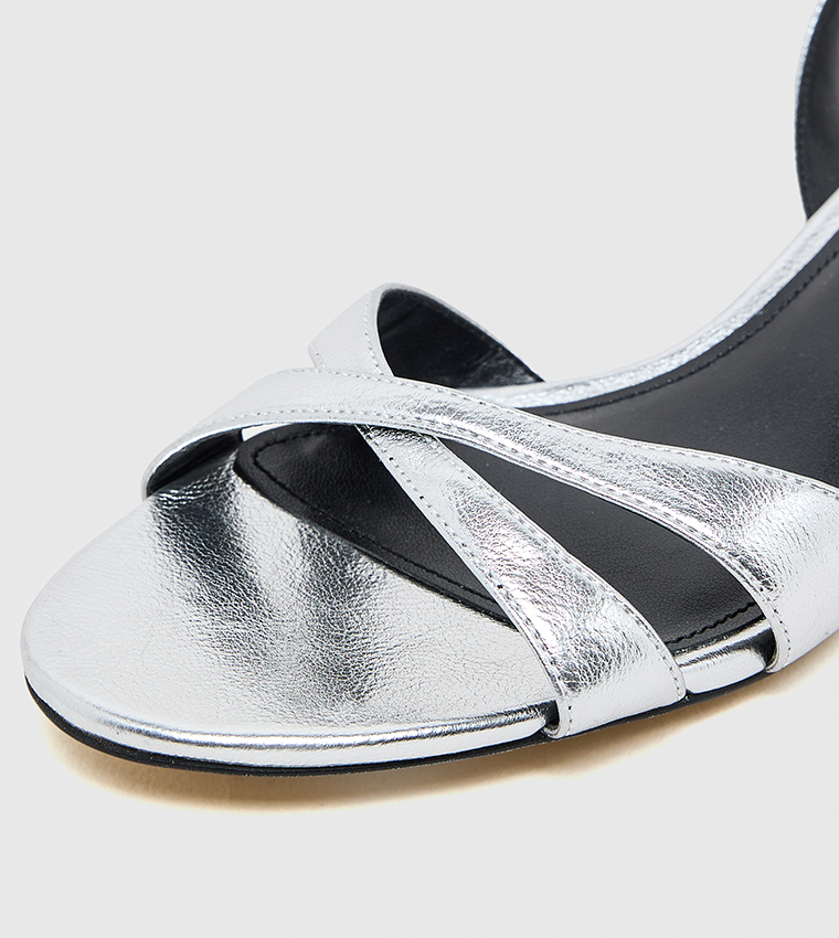 Ankle Strap Kitten Heel Sandals