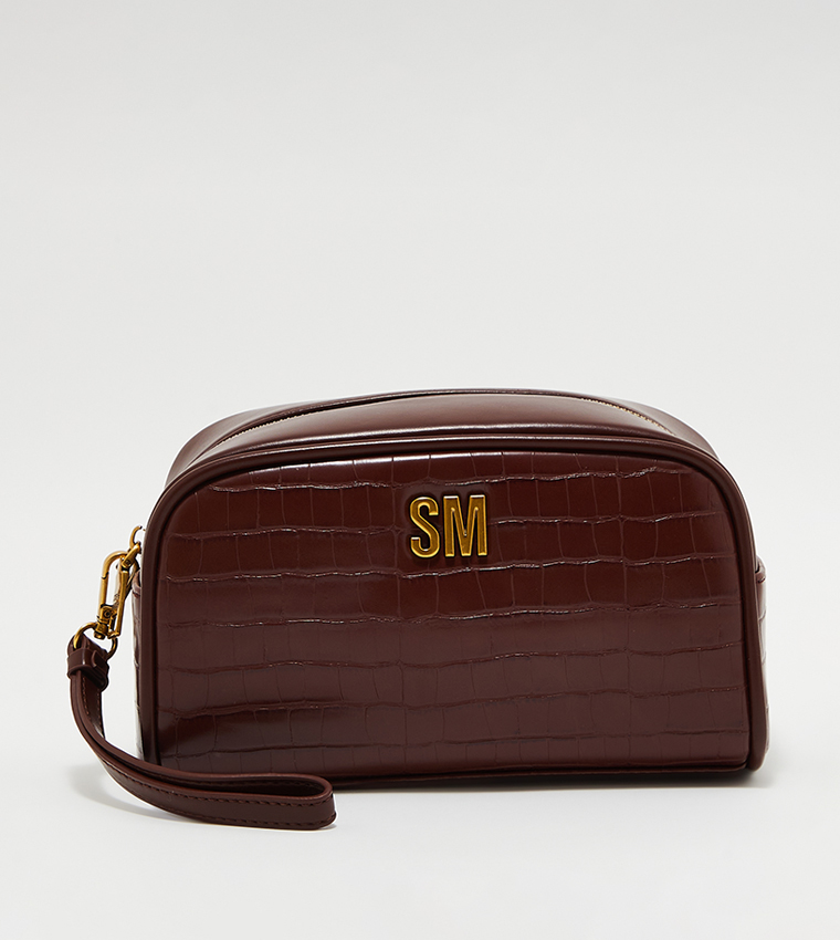 Textured Toiletry Bag
