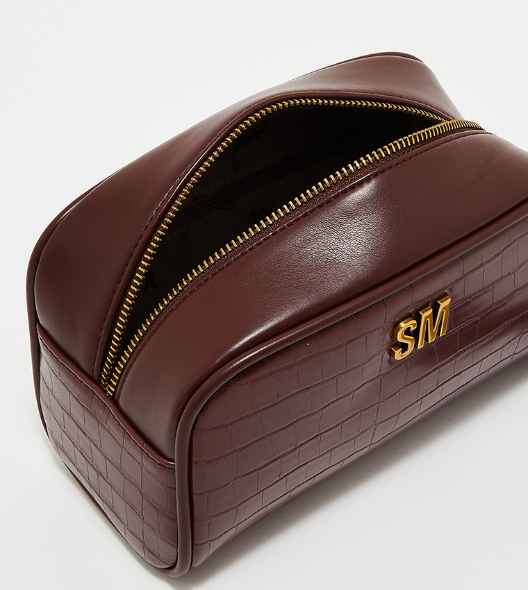 Textured Toiletry Bag