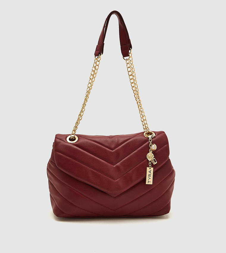 Maroon shoulder bag best sale