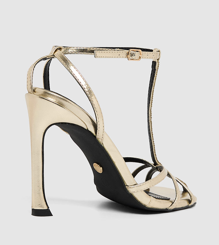 D-SPRING Embellished Heel Sandals