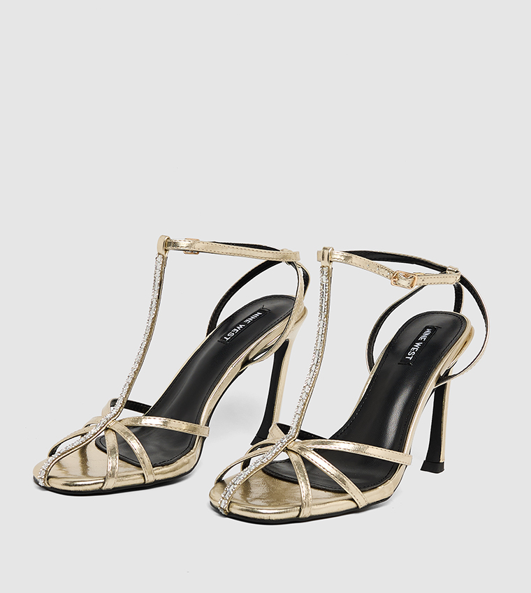 D-SPRING Embellished Heel Sandals