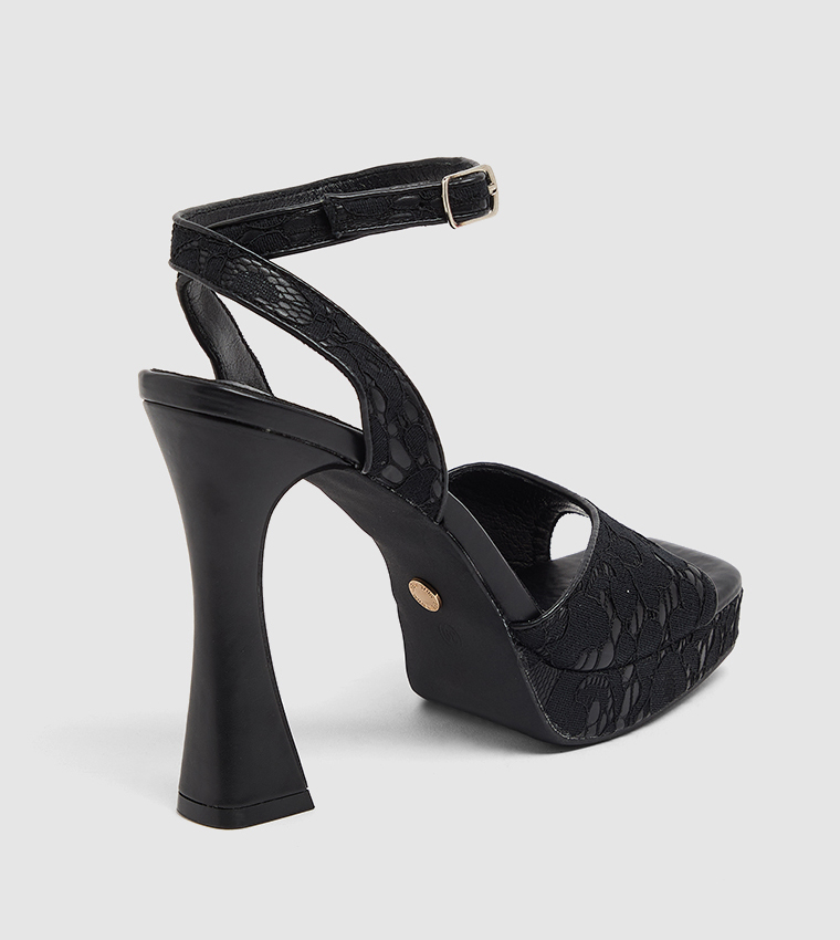 D-SUN Ankle Strap Heel Sandals