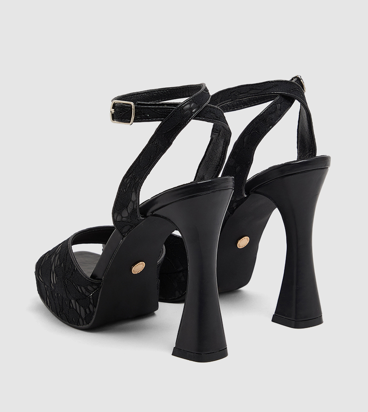 D-SUN Ankle Strap Heel Sandals