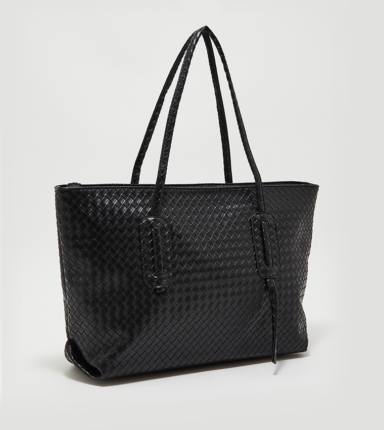 Woven hot sale tote bag