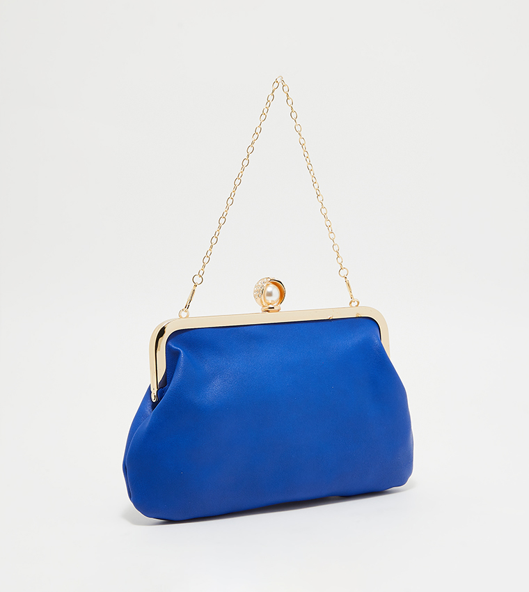 Knotted Frame Clutch with Sling