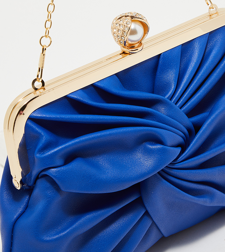 Knotted Frame Clutch with Sling