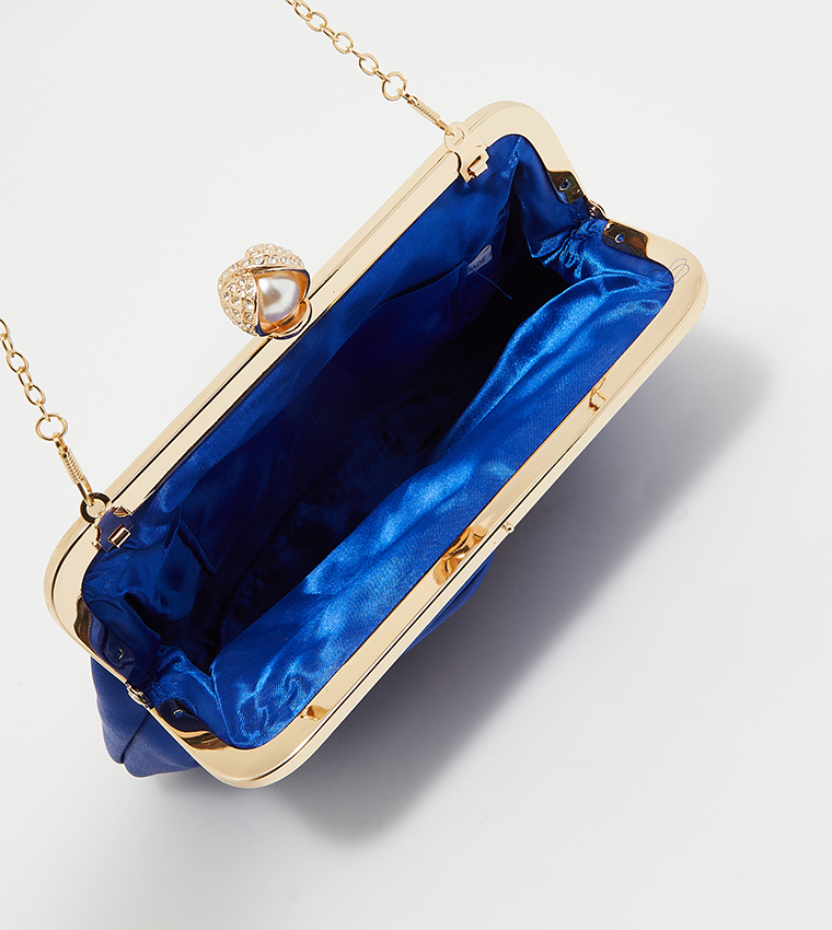 Knotted Frame Clutch with Sling