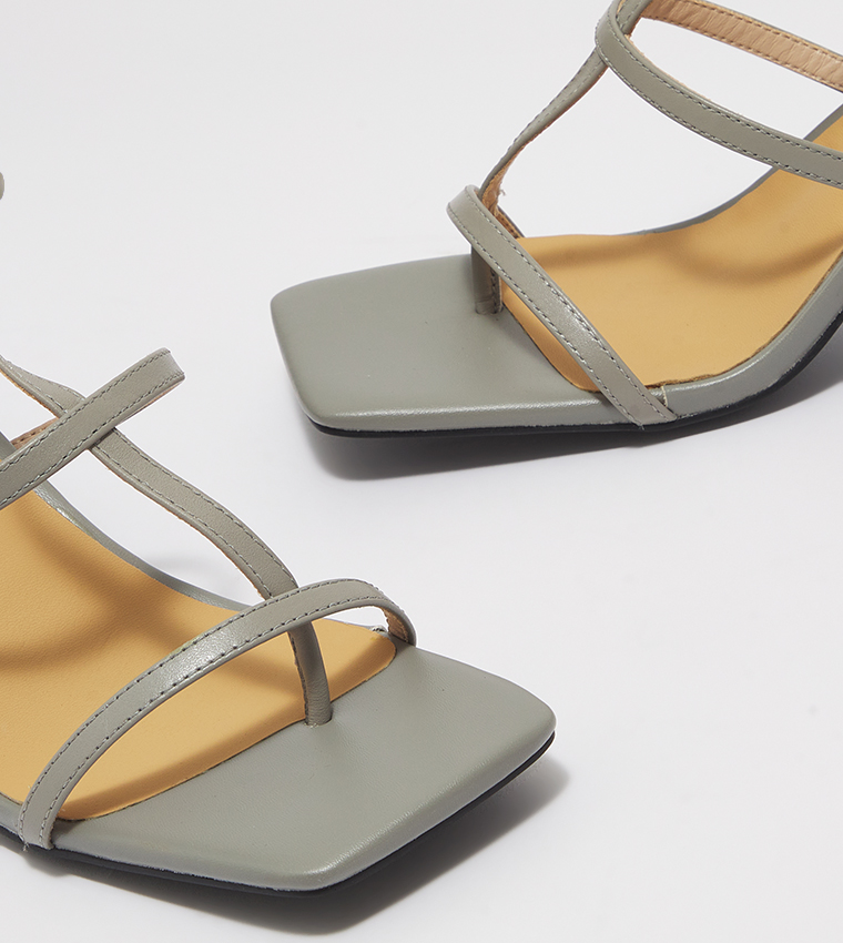 Block Heel Ankle Strap Sandals
