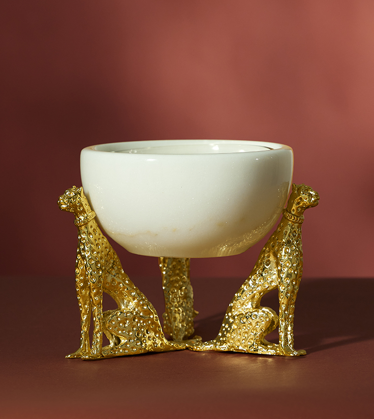Handcrafted Cheetah Decor Incense Burner - Home Boutique Collection