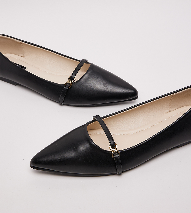 D-PIPER Buckle Detail Ballerinas