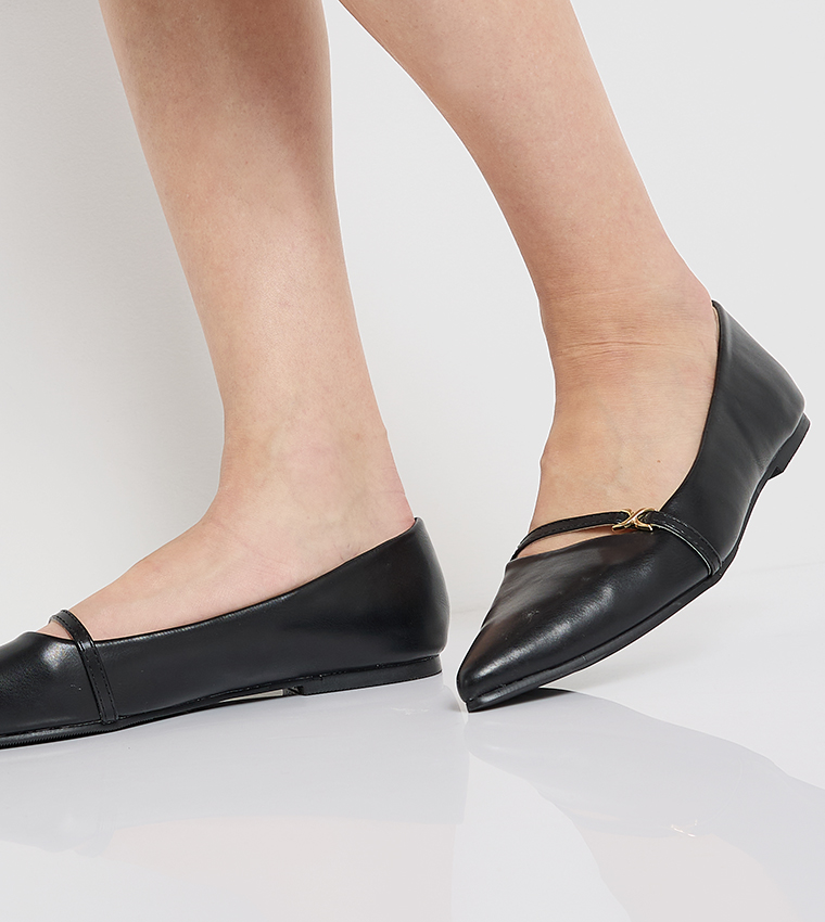 D-PIPER Buckle Detail Ballerinas