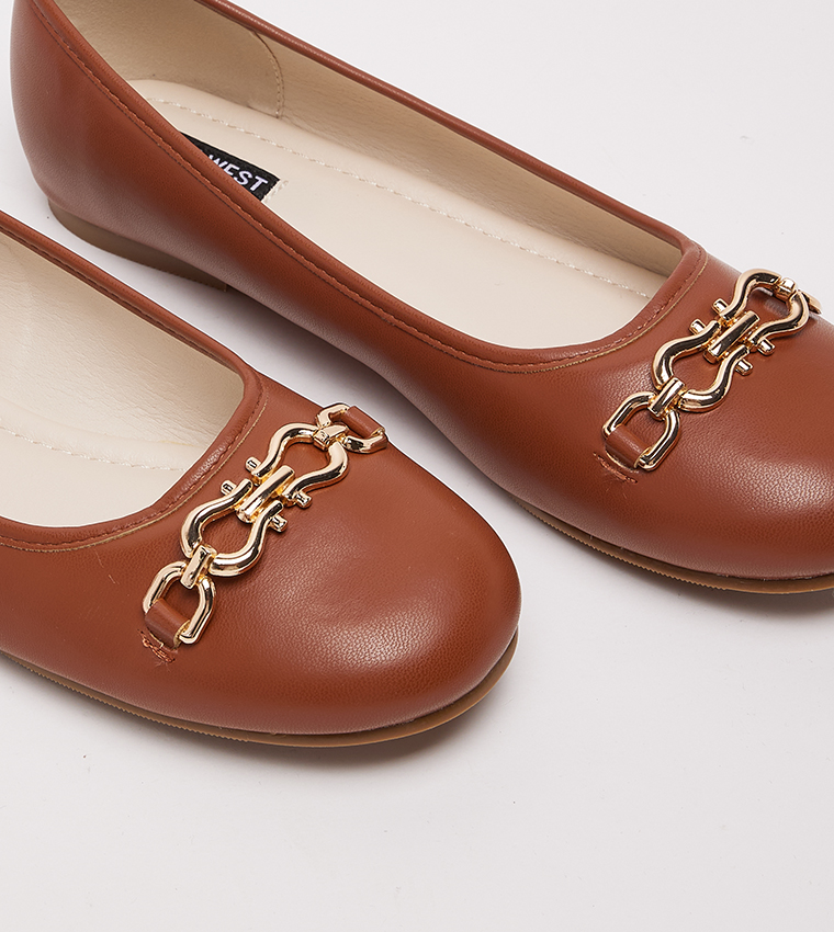 D-TRIM Metal Accent Ballerinas