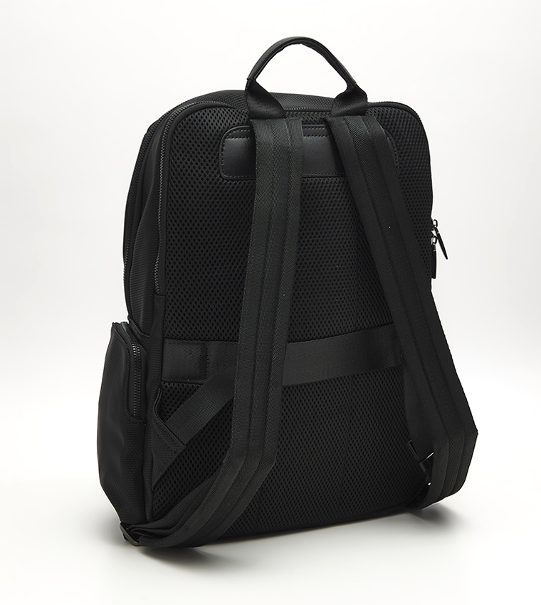 Buy Hush Puppies Logo Detail Zippered Backpack In Black 