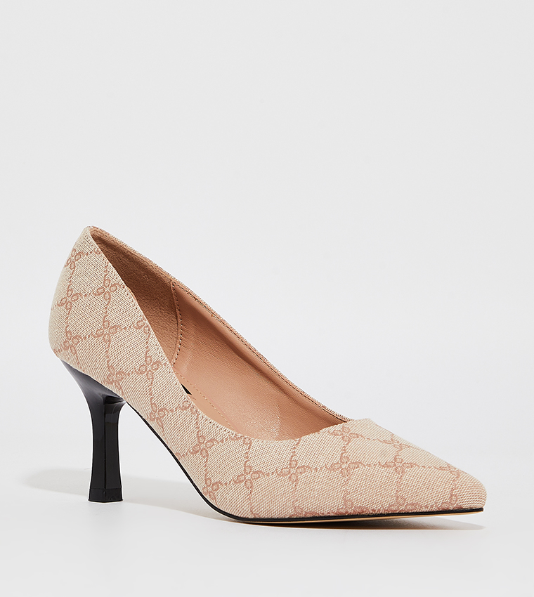KIARA Patterned Pointed Toe Pumps
