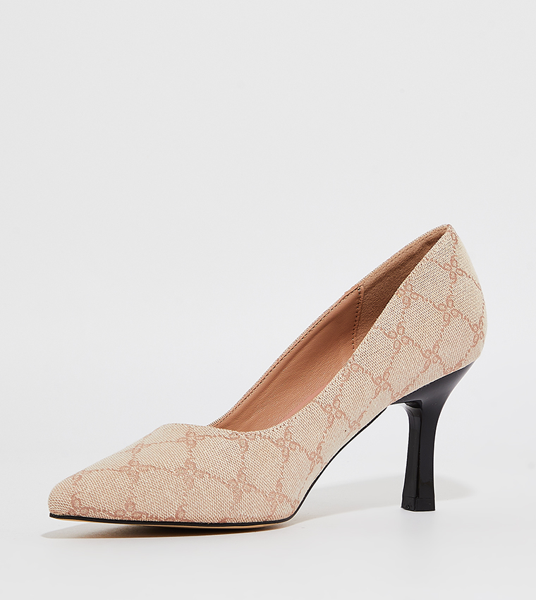 KIARA Patterned Pointed Toe Pumps