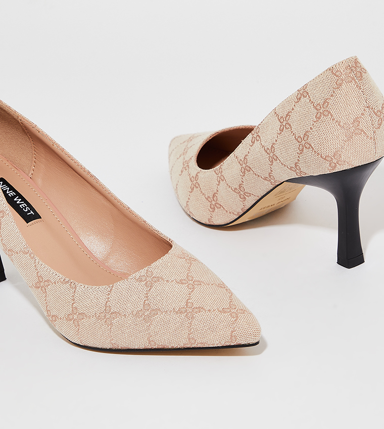 KIARA Patterned Pointed Toe Pumps