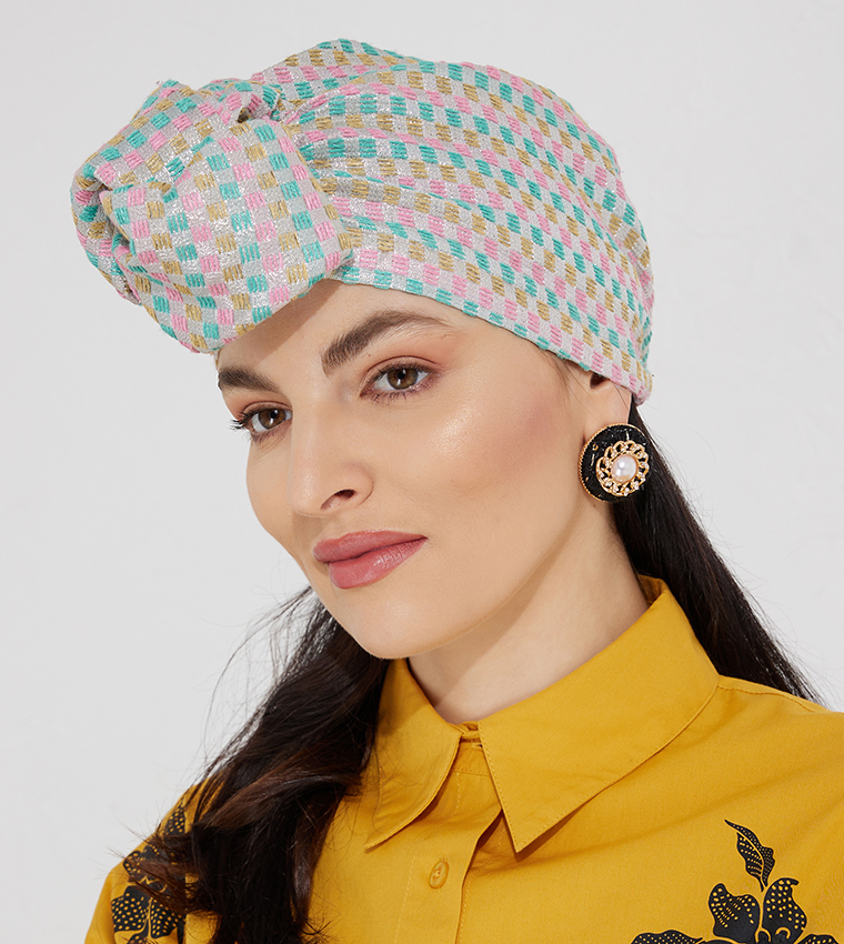 Plaid Turban