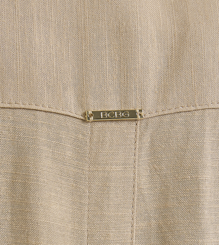 Solid Oversized Linen Shirt