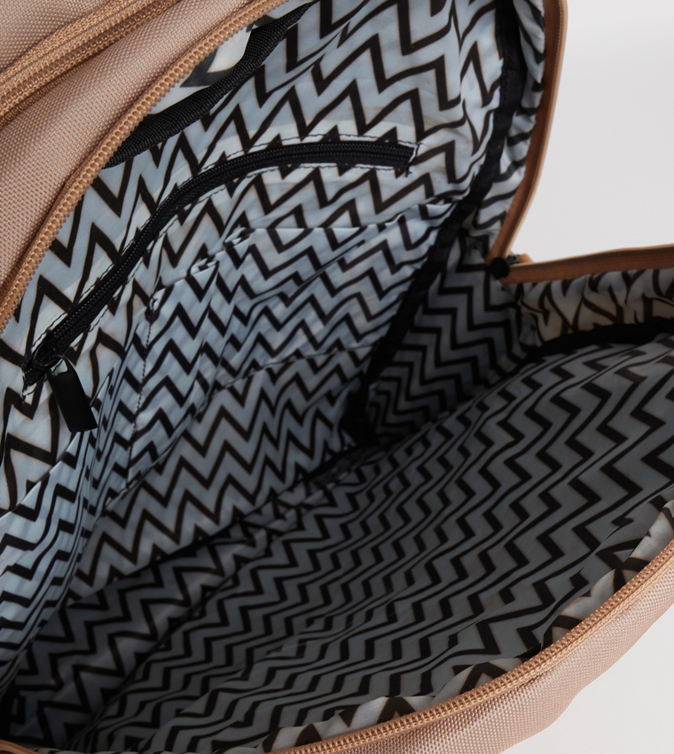 Chevron Zippered Backpack