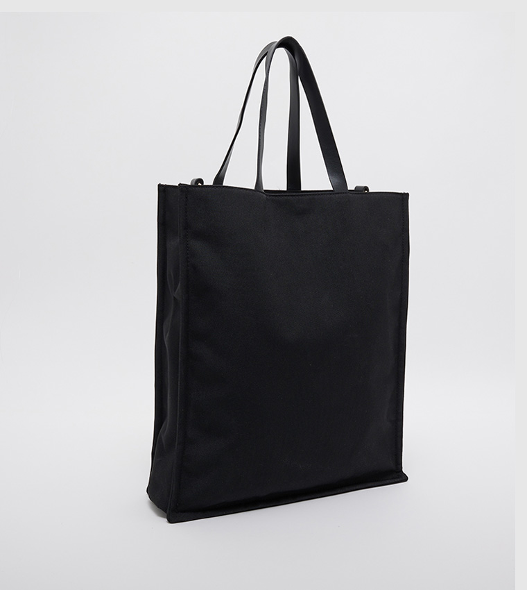 Buy Toms Logo Embossed Shopper Bag In Black | 6thStreet UAE