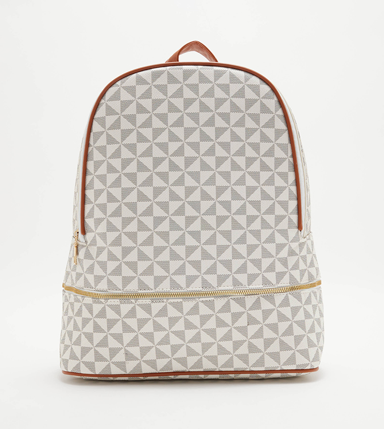 Patterned backpack outlet women's